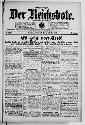 Der Reichsbote vom 03.10.1914