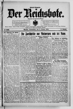 Der Reichsbote vom 03.10.1914