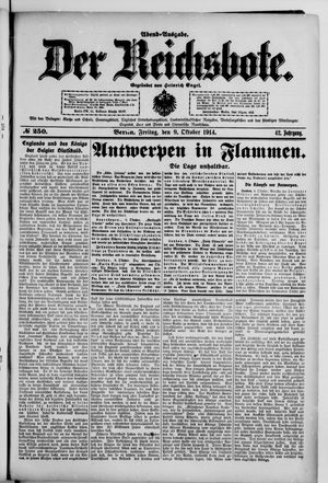 Der Reichsbote vom 09.10.1914