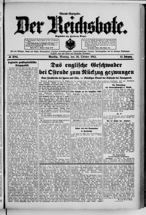 Der Reichsbote vom 26.10.1914