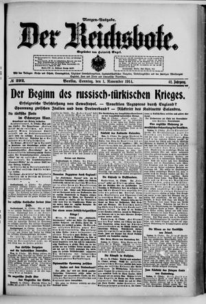 Der Reichsbote vom 01.11.1914
