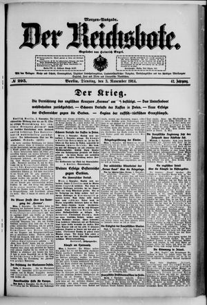 Der Reichsbote vom 03.11.1914