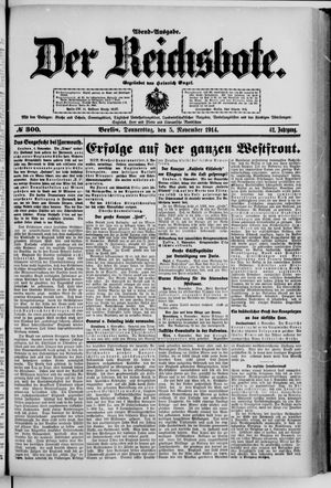 Der Reichsbote vom 05.11.1914