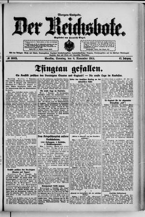 Der Reichsbote vom 08.11.1914