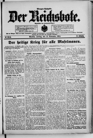 Der Reichsbote vom 13.11.1914