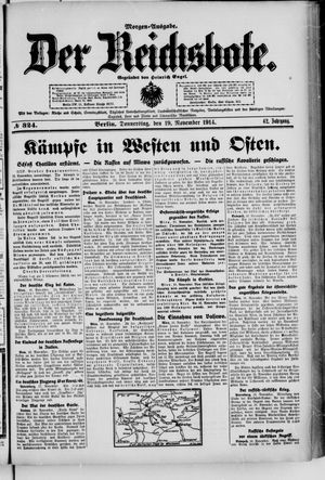 Der Reichsbote vom 19.11.1914