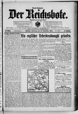 Der Reichsbote vom 24.11.1914