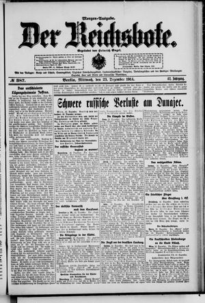 Der Reichsbote vom 23.12.1914