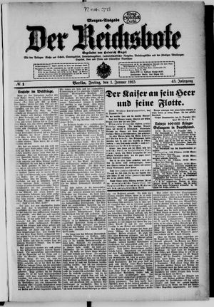 Der Reichsbote on Jan 1, 1915