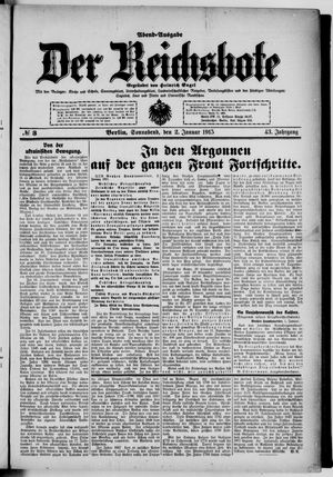 Der Reichsbote vom 02.01.1915