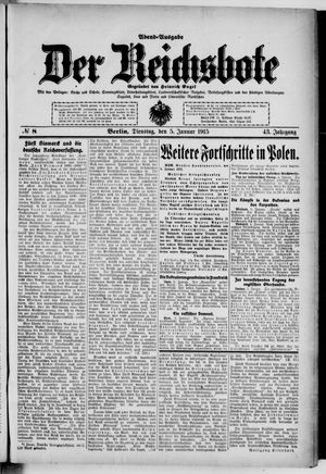 Der Reichsbote vom 05.01.1915