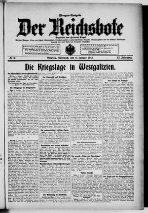 Der Reichsbote vom 06.01.1915