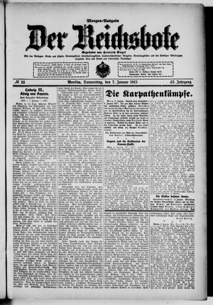Der Reichsbote vom 07.01.1915