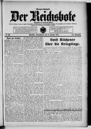 Der Reichsbote on Jan 9, 1915