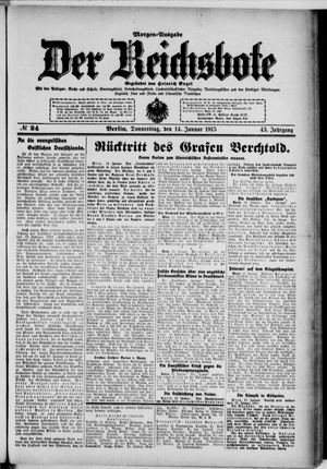 Der Reichsbote vom 14.01.1915