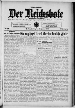Der Reichsbote on Jan 15, 1915