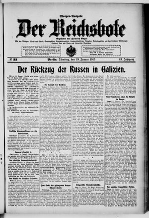 Der Reichsbote on Jan 19, 1915