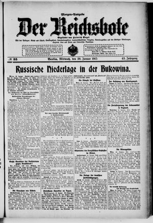Der Reichsbote vom 20.01.1915
