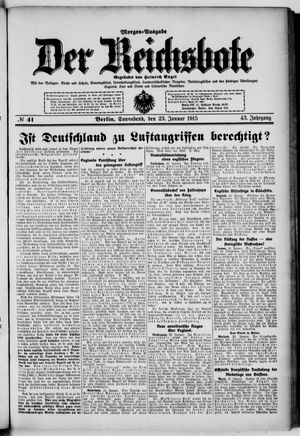 Der Reichsbote vom 23.01.1915
