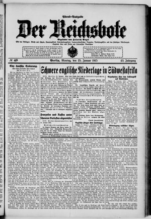 Der Reichsbote vom 25.01.1915