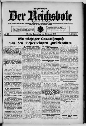 Der Reichsbote vom 28.01.1915