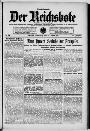 Der Reichsbote vom 28.01.1915