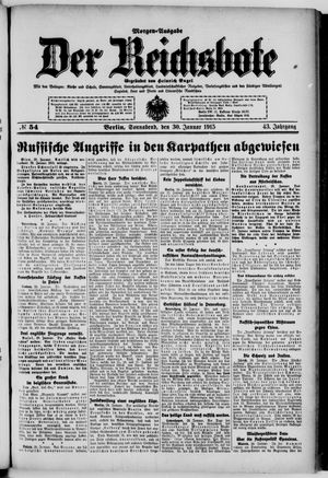 Der Reichsbote vom 30.01.1915