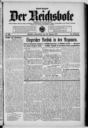 Der Reichsbote vom 30.01.1915