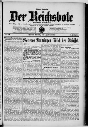 Der Reichsbote vom 01.02.1915