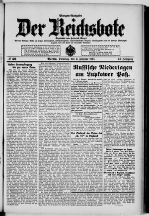 Der Reichsbote vom 02.02.1915