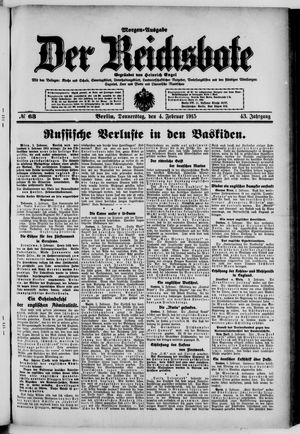 Der Reichsbote vom 04.02.1915