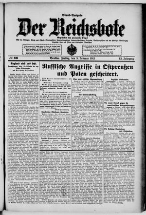 Der Reichsbote vom 05.02.1915