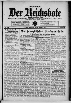 Der Reichsbote vom 07.02.1915