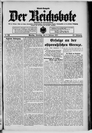 Der Reichsbote vom 09.02.1915