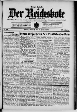 Der Reichsbote vom 10.02.1915