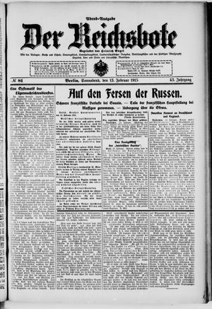 Der Reichsbote on Feb 13, 1915