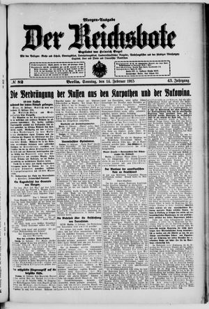 Der Reichsbote vom 14.02.1915
