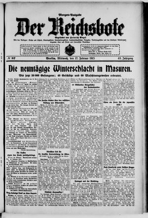 Der Reichsbote on Feb 17, 1915