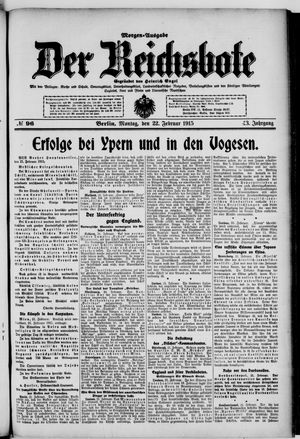 Der Reichsbote on Feb 22, 1915