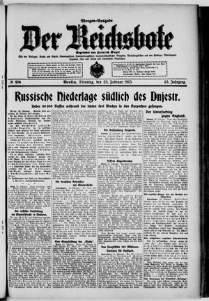Der Reichsbote on Feb 23, 1915