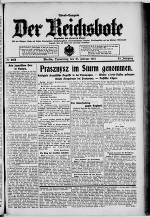 Der Reichsbote on Feb 25, 1915
