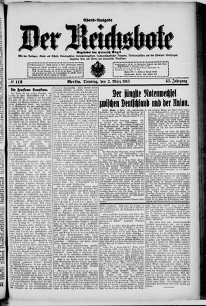 Der Reichsbote on Mar 2, 1915
