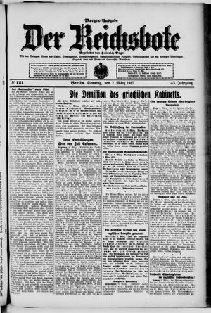Der Reichsbote on Mar 7, 1915