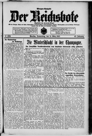 Der Reichsbote vom 11.03.1915