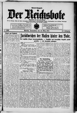 Der Reichsbote on Mar 13, 1915