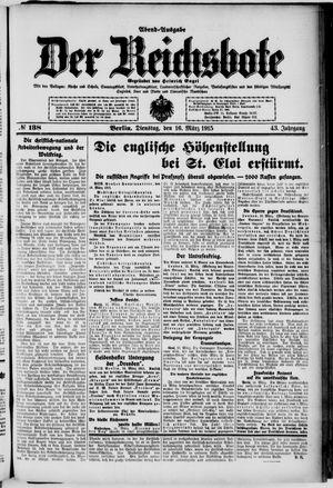 Der Reichsbote on Mar 16, 1915