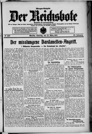Der Reichsbote on Mar 21, 1915