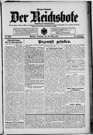 Der Reichsbote vom 23.03.1915