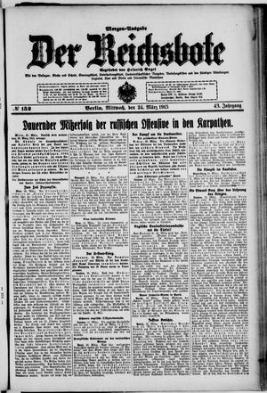 Der Reichsbote vom 24.03.1915