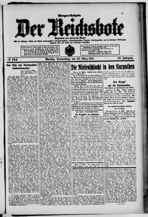 Der Reichsbote on Mar 25, 1915